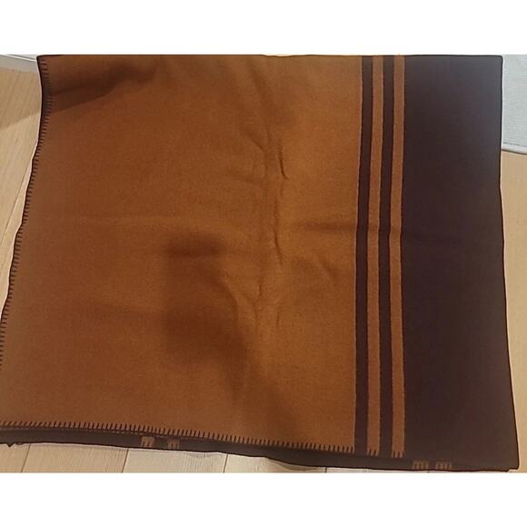 Stone Island Panno Jacquard Blanket Burgundy Orange Red - Picture 2 of 4